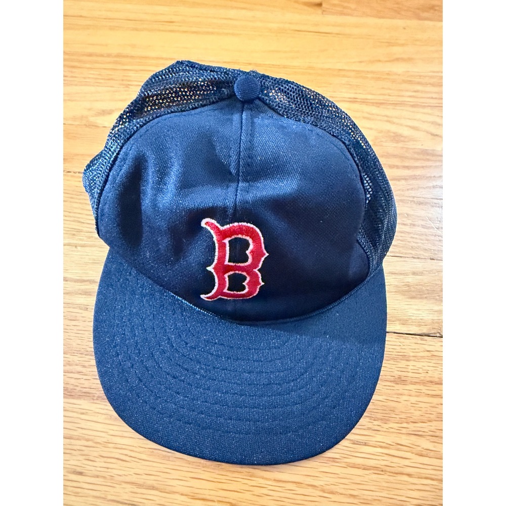 Vintage Boston Red Sox Trucker Hat Navy Blue Mesh Snapback McDonalds & You Logo